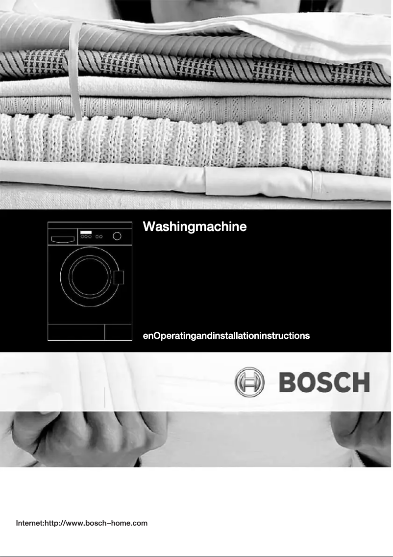 Page n°1 - Manuel utilisateur Bosch WAE20260EE