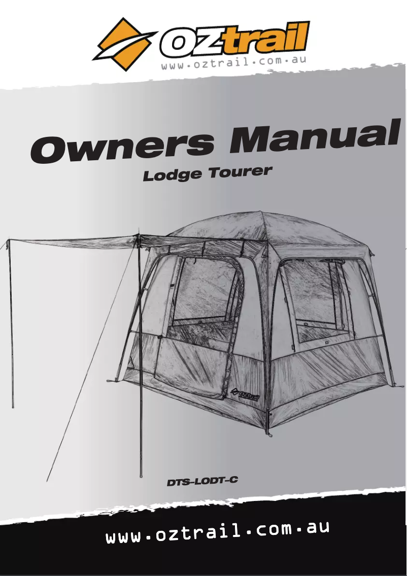 Page 1 of the manual User Manual OZtrail Lodge Tourer