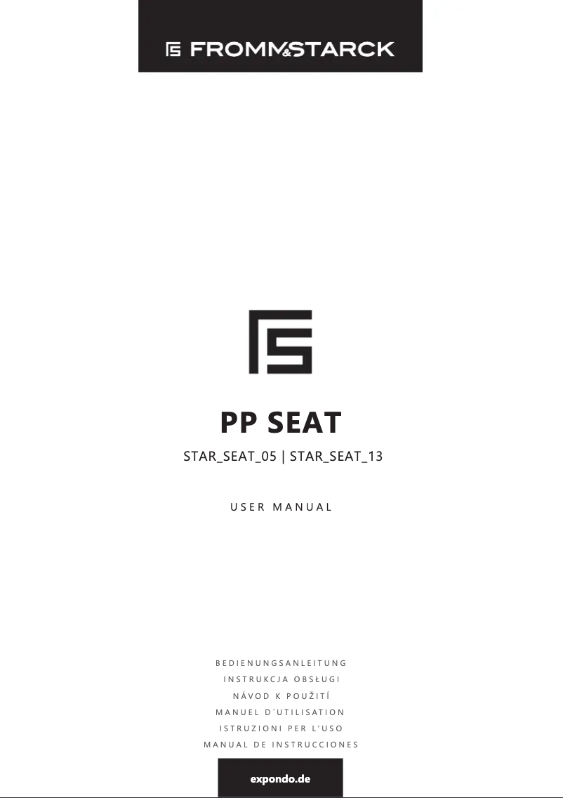 Page n°1 - Manuel utilisateur Fromm & Starck STAR_SEAT_13