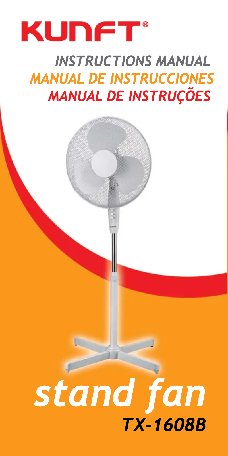 Page 1 de la notice Manuel utilisateur Kunft TX-1608B