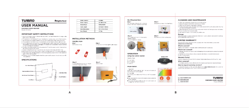 Page 1 de la notice Manuel utilisateur TURBRO Neighborhood CP200A