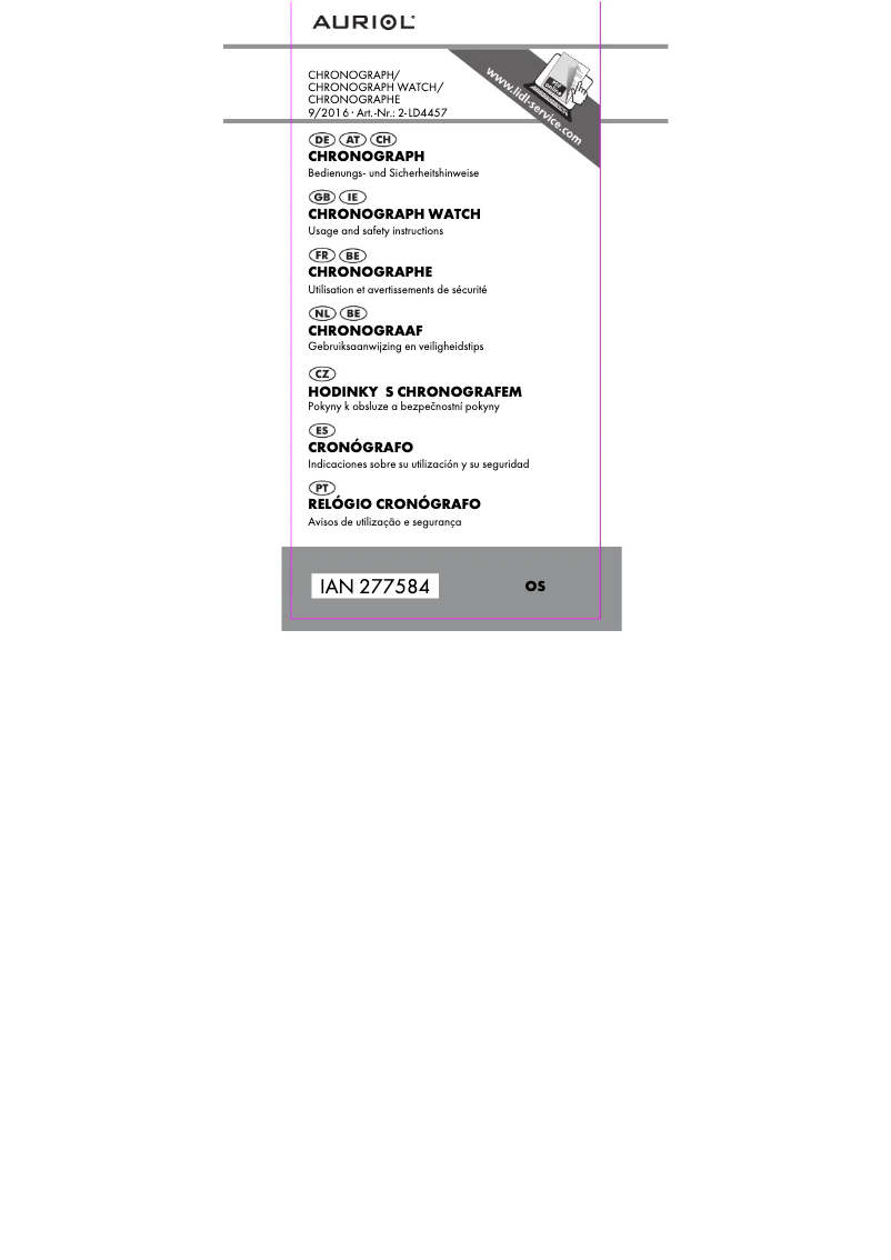 Página 1 del manual Manual de usuario Auriol 2-LD4457