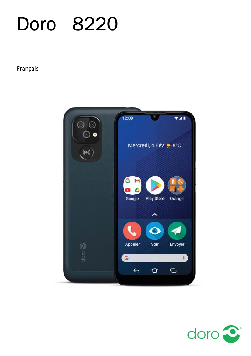 Page 1 de la notice Manuel utilisateur Doro 8220