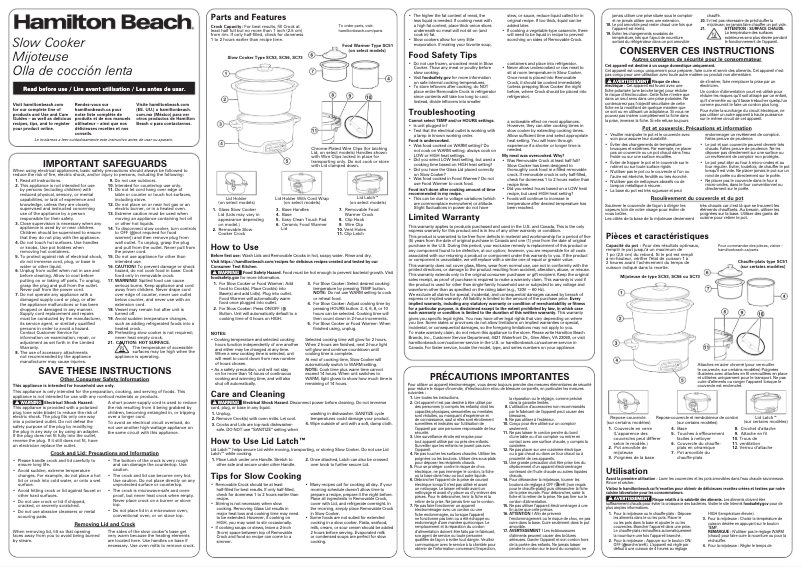Image de la première page du manuel de l'appareil 33576F