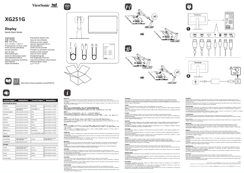 Page n°1 - Manuel utilisateur Viewsonic Elite XG251G