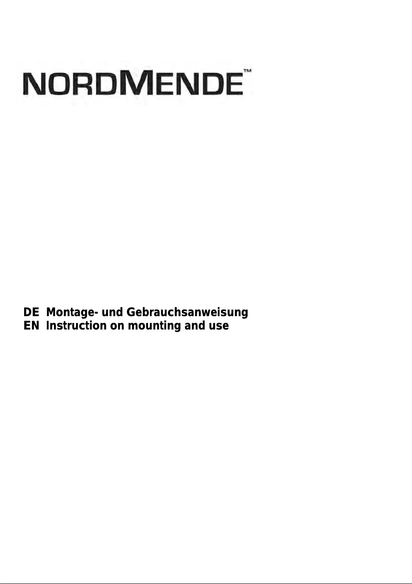 Página 1 del manual Manual de usuario Nordmende CHCAN2M