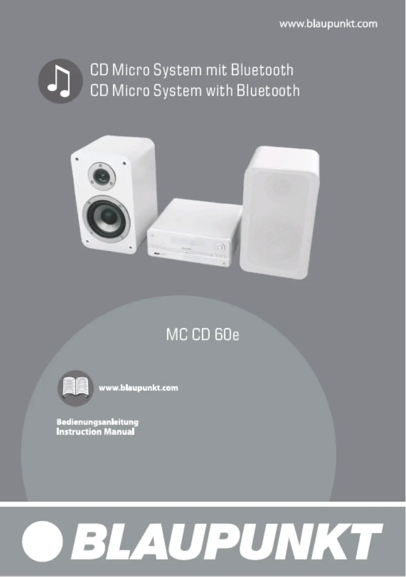 Página 1 del manual Manual de usuario Blaupunkt MC CD 60e