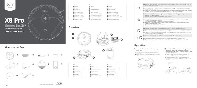 Page n°1 - Guide de démarrage rapide Eufy X8 Pro