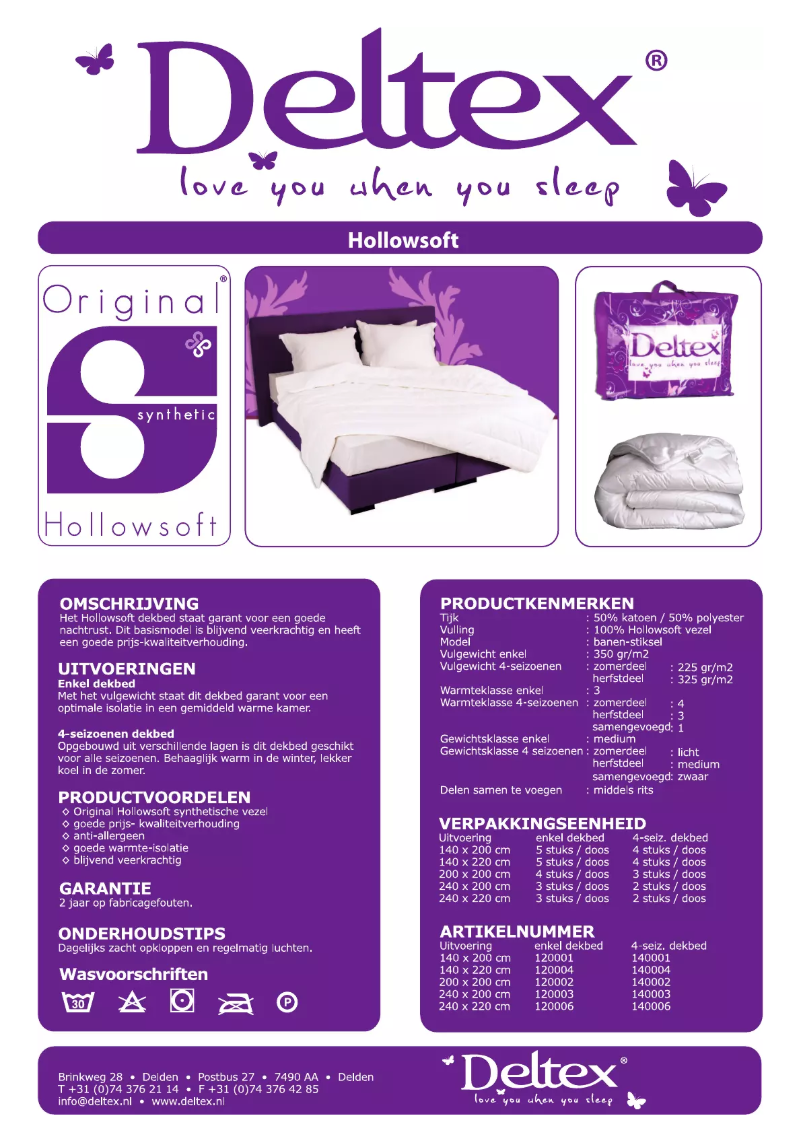 Page n°1 - Manuel utilisateur Deltex Hollowsoft