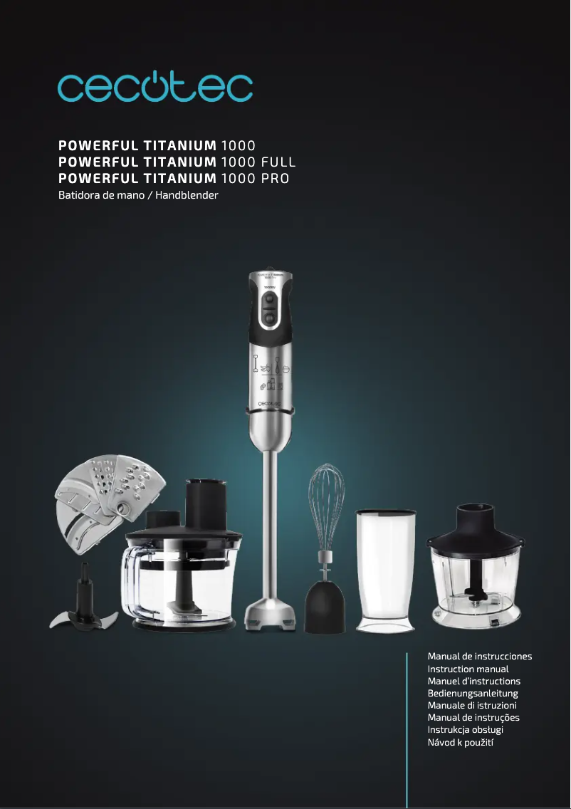 Page n°1 - Manuel utilisateur Cecotec Powerful Titanium 1000 Pro