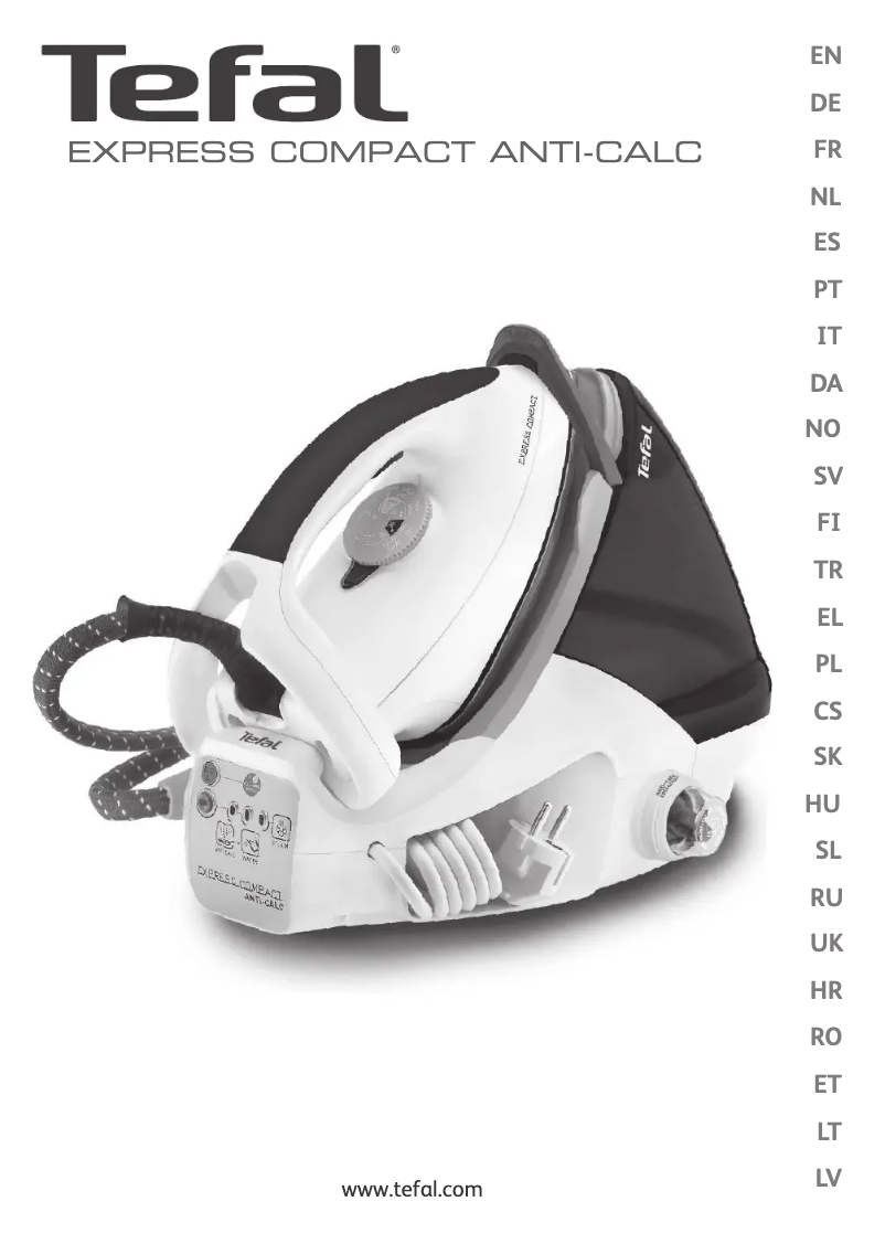 Page n°1 - Manuel utilisateur Tefal Express Compact Anti-Calc GV7096E2