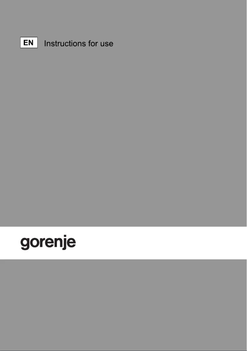 Page n°1 - Manuel utilisateur Gorenje BDU2136