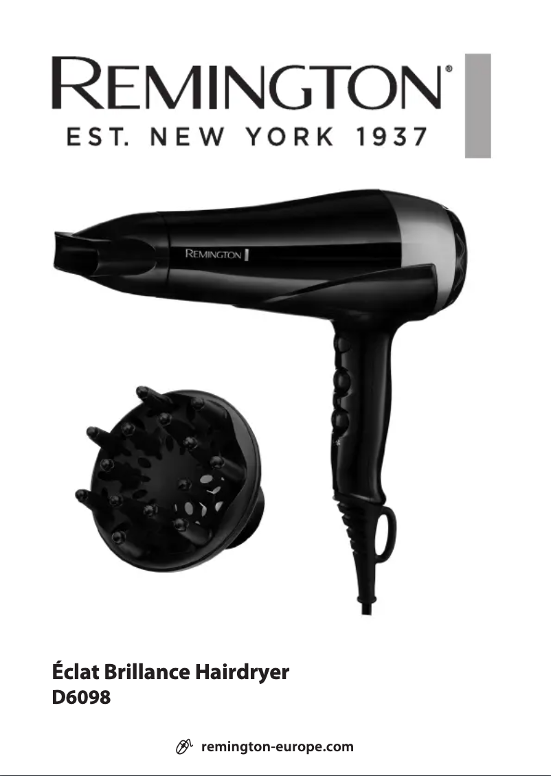 Page 1 de la notice Manuel utilisateur Remington Brillance D6098