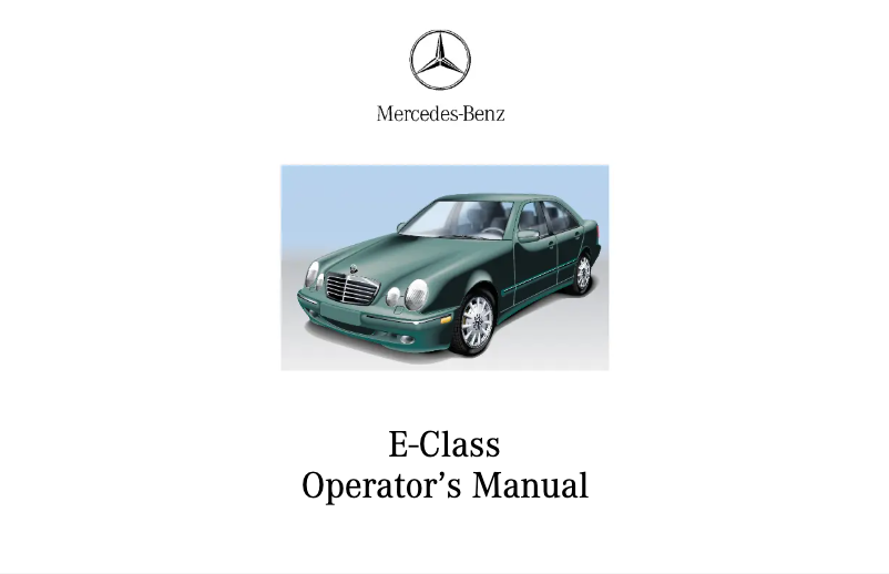 Page 1 de la notice Manuel utilisateur Mercedes-Benz E 55 AMG (2002)