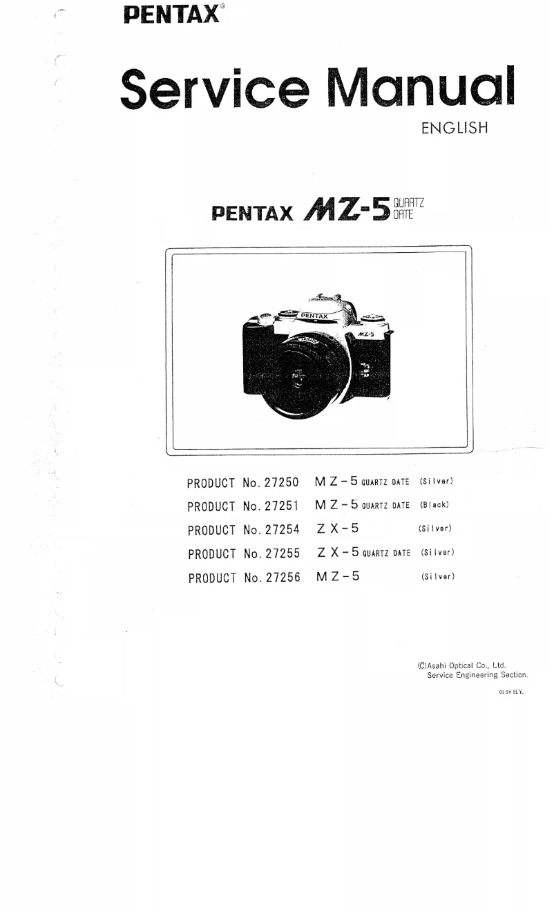 Image de la première page du manuel de l'appareil MZ-5