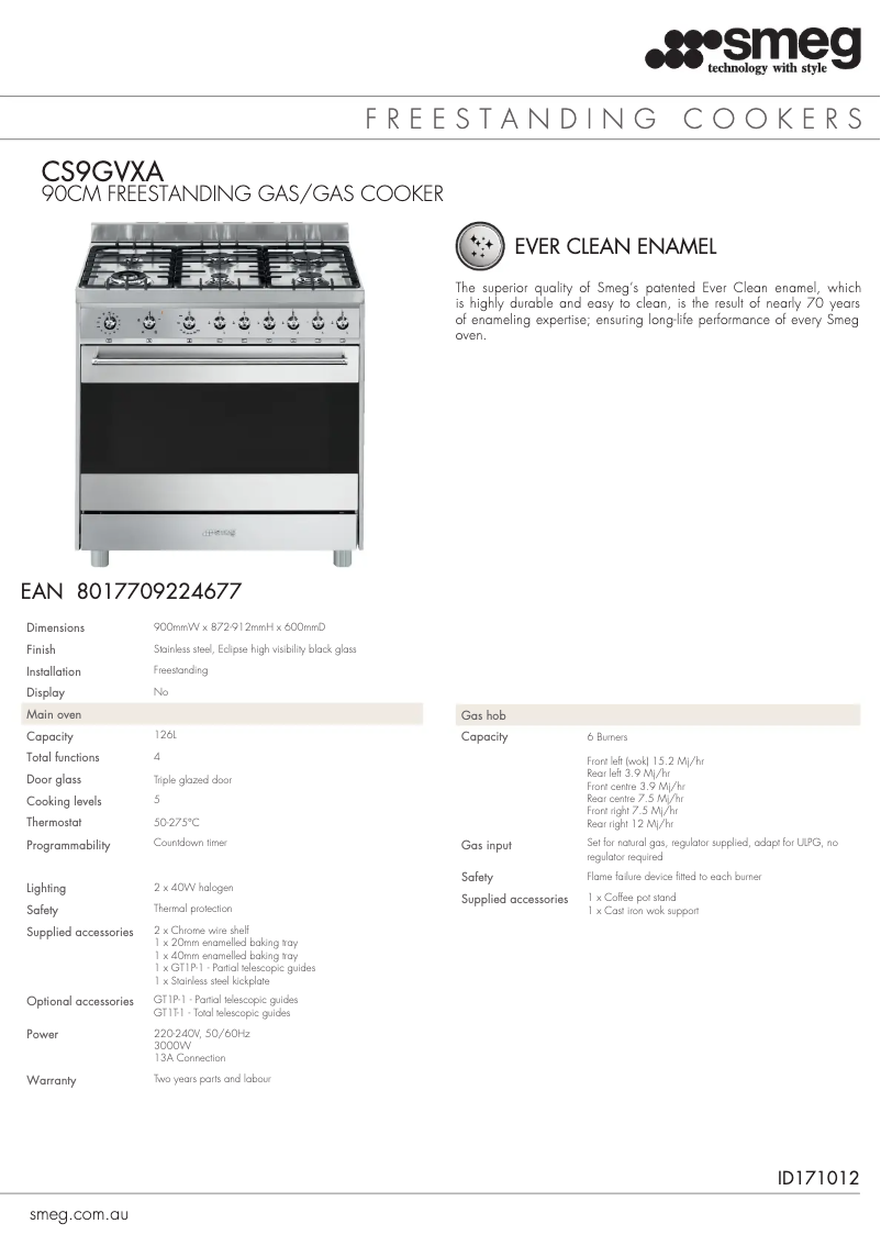 Image de la première page du manuel de l'appareil CS9GVXA