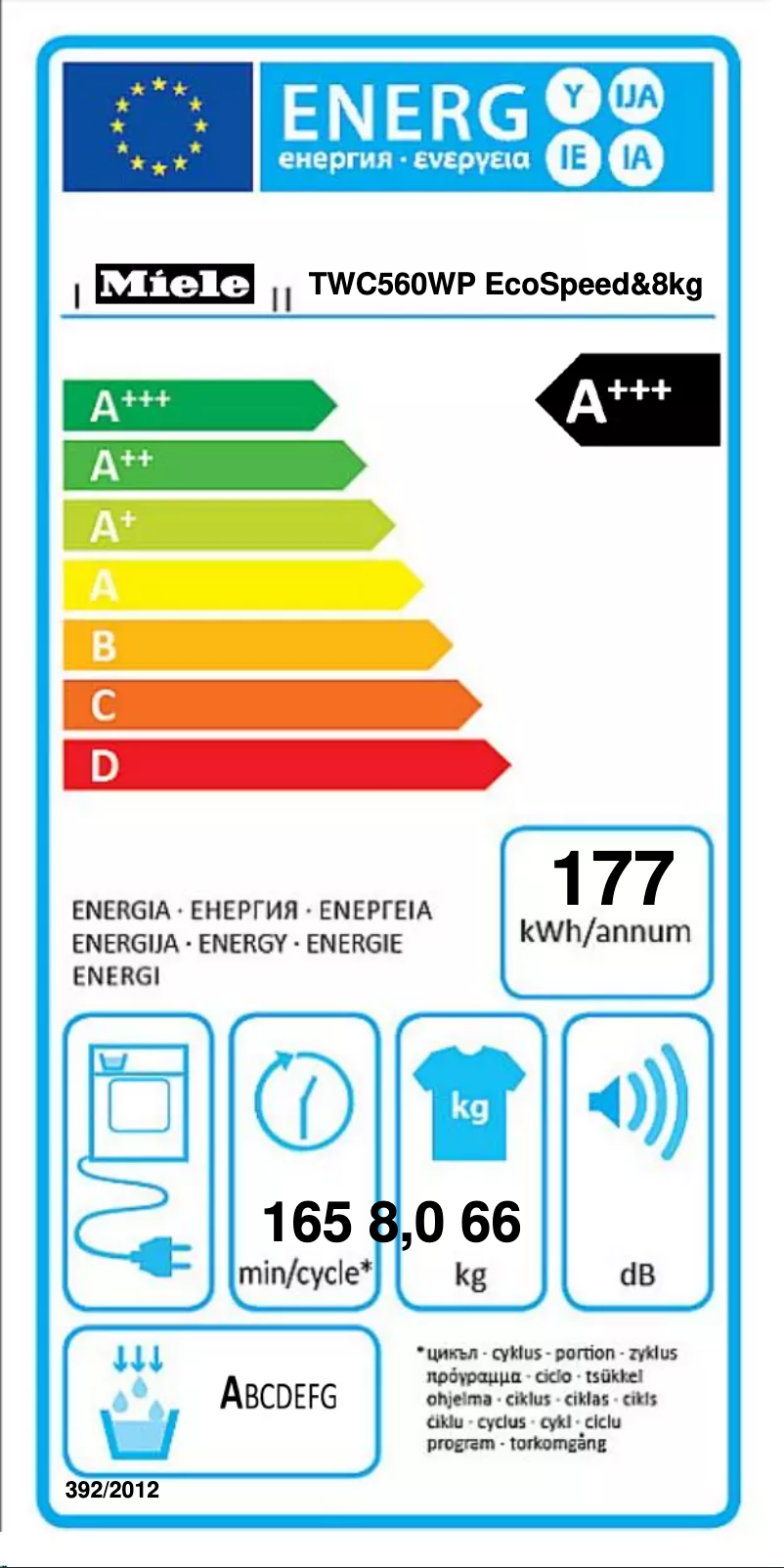 Image de la première page du manuel de l'appareil TWC560WP
