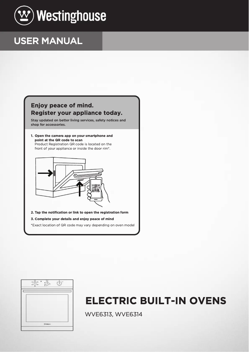 Image de la première page du manuel de l'appareil WVE6314WD
