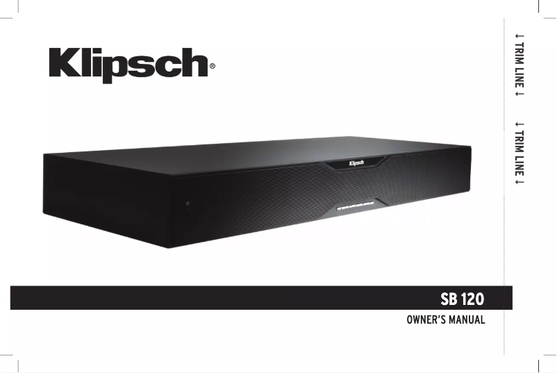 Page 1 de la notice Mode d'emploi Klipsch SB 120