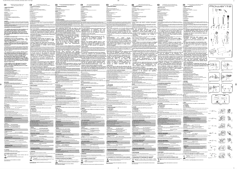 Page 1 de la notice Manuel utilisateur Rowenta CF4132