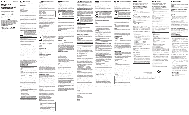 Page n°1 - Manuel utilisateur Sony USM64M1
