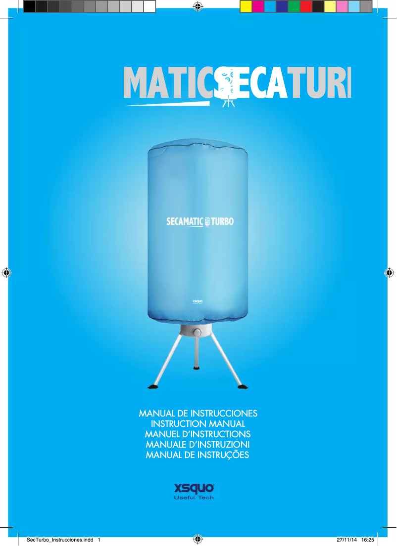 Image de la première page du manuel de l'appareil SECAMATIC TURBO