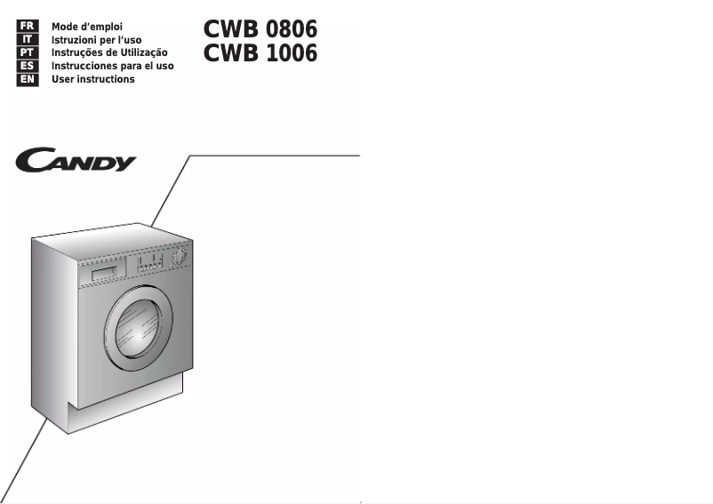 Image de la première page du manuel de l'appareil CWB 1006-01S