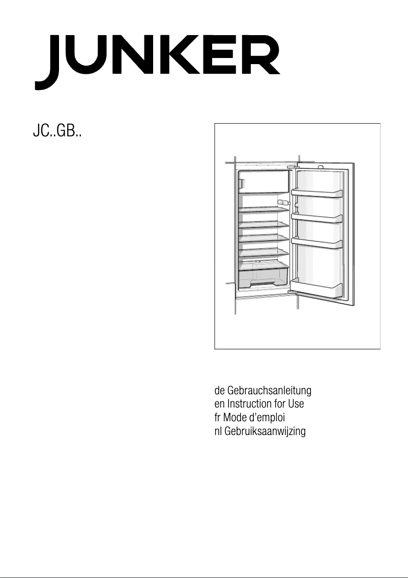 Page n°1 - Manuel utilisateur Junker JC30GB30