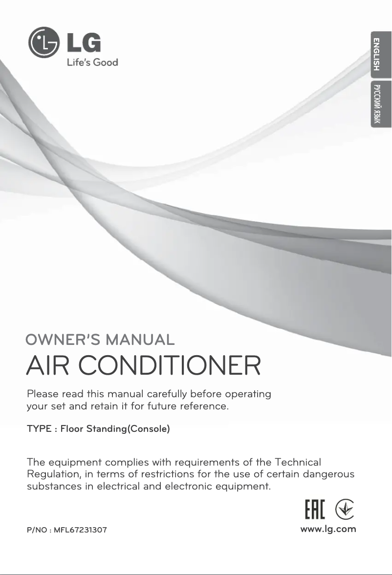 Page 1 of the manual User Manual LG CQ18