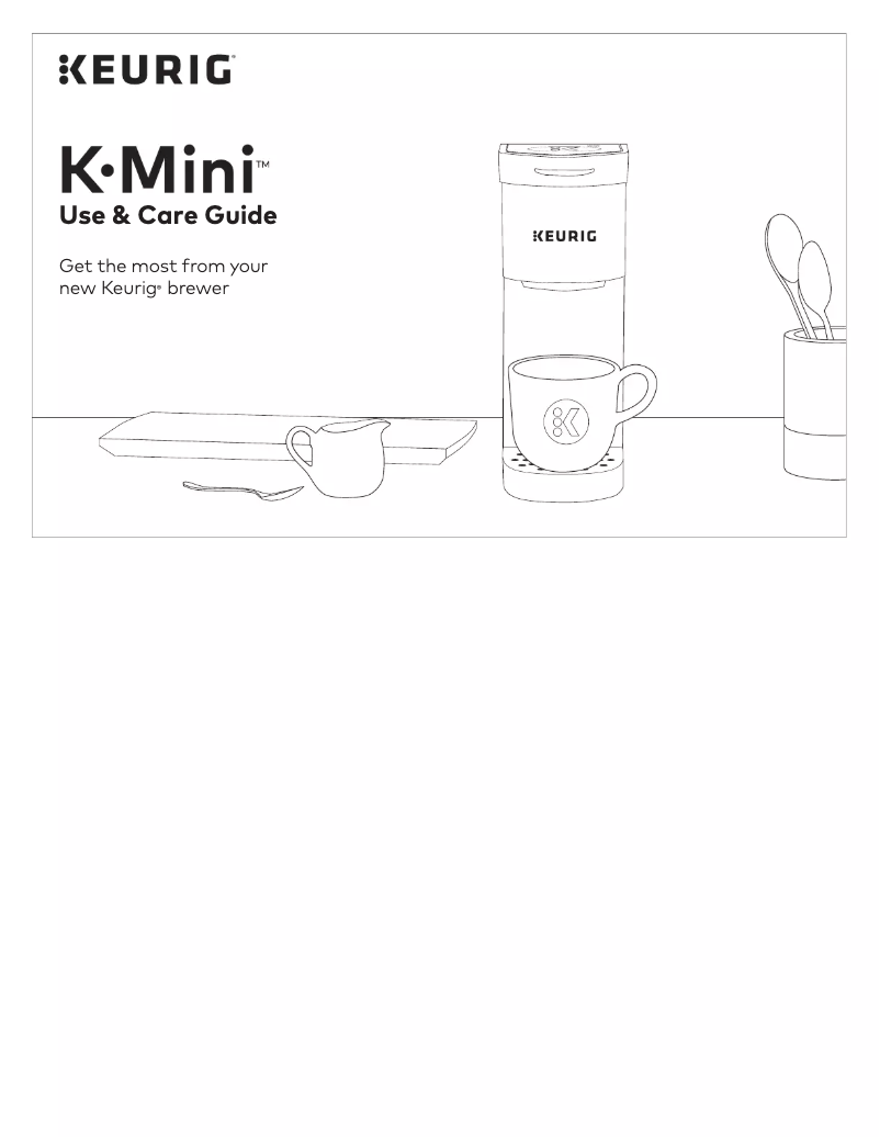 Page n°1 - Manuel utilisateur Keurig K-Mini