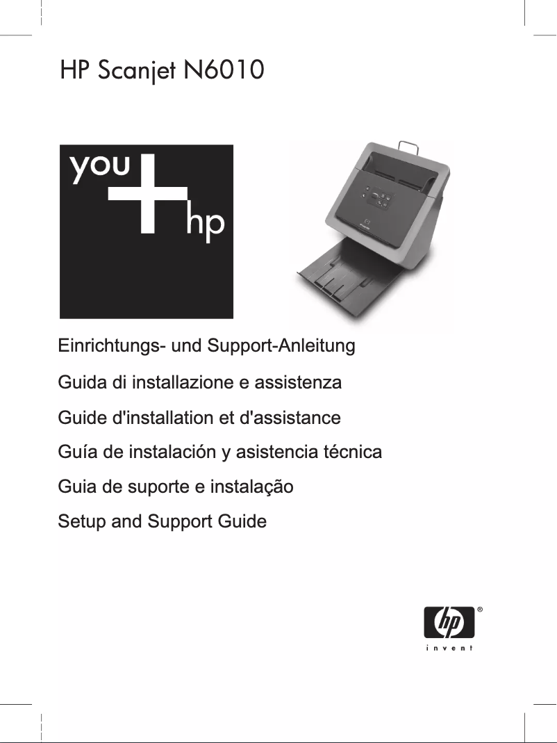 Page n°1 - Manuel utilisateur HP Scanjet N6010