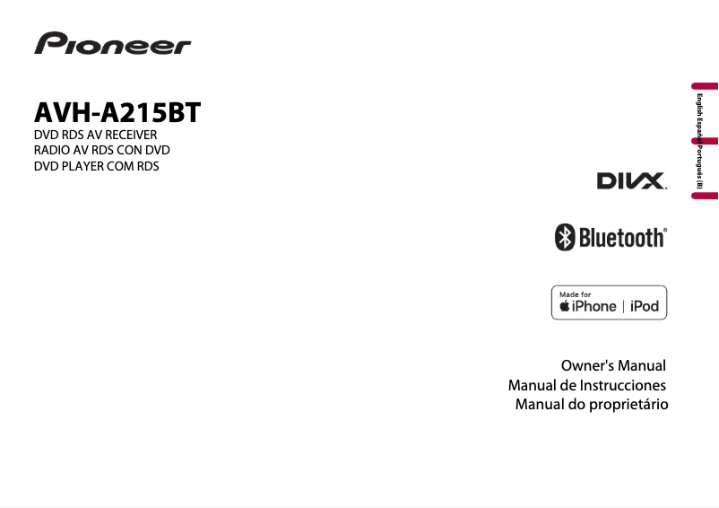 Page n°1 - Manuel utilisateur Pioneer AVH-A215BT