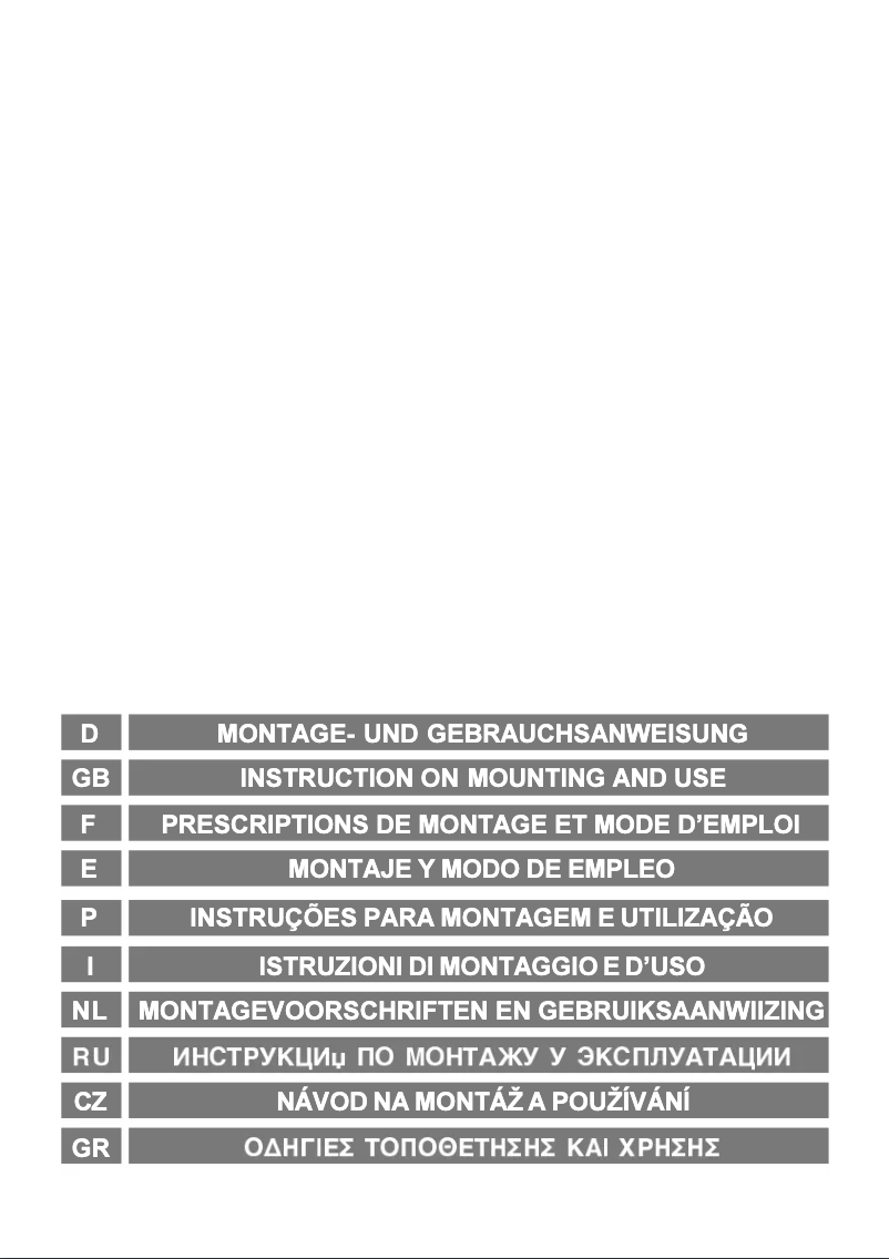 Page 1 de la notice Manuel utilisateur Candy CA CBP 62 N