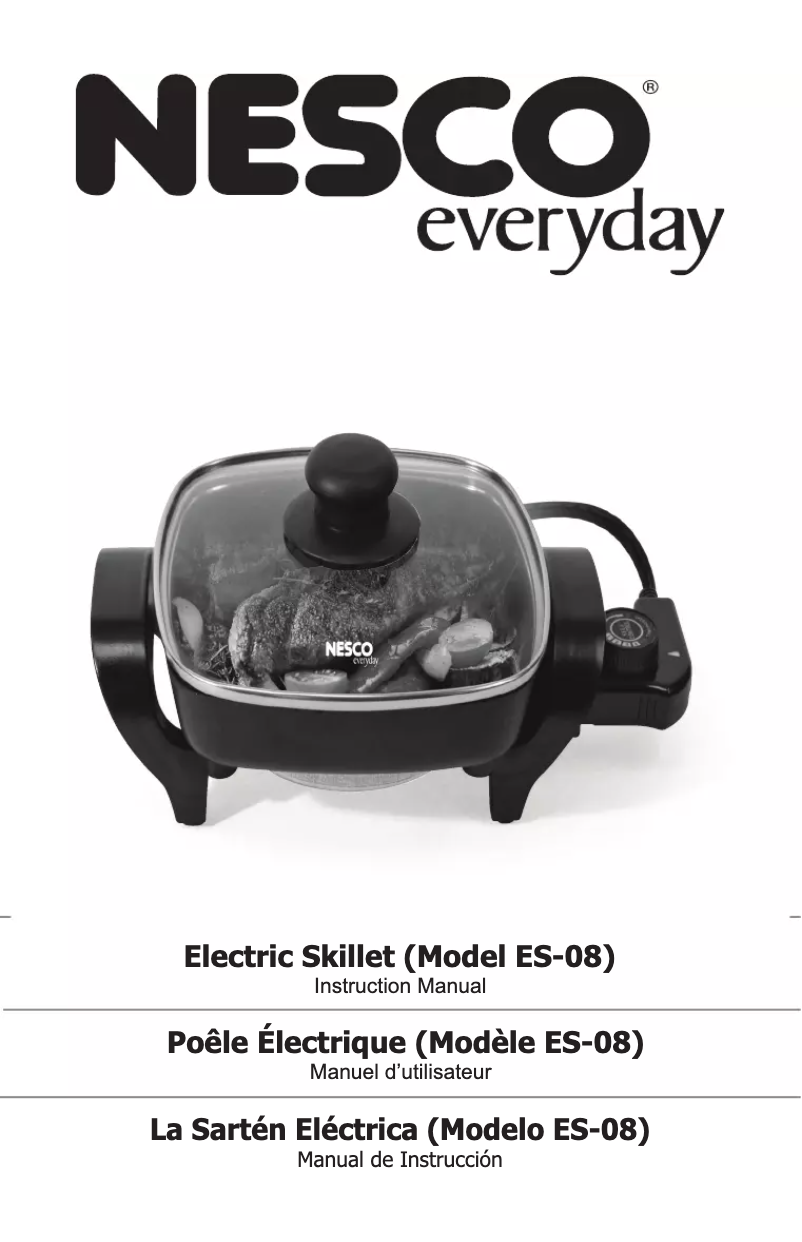 Página 1 del manual Manual de usuario Nesco ES-08
