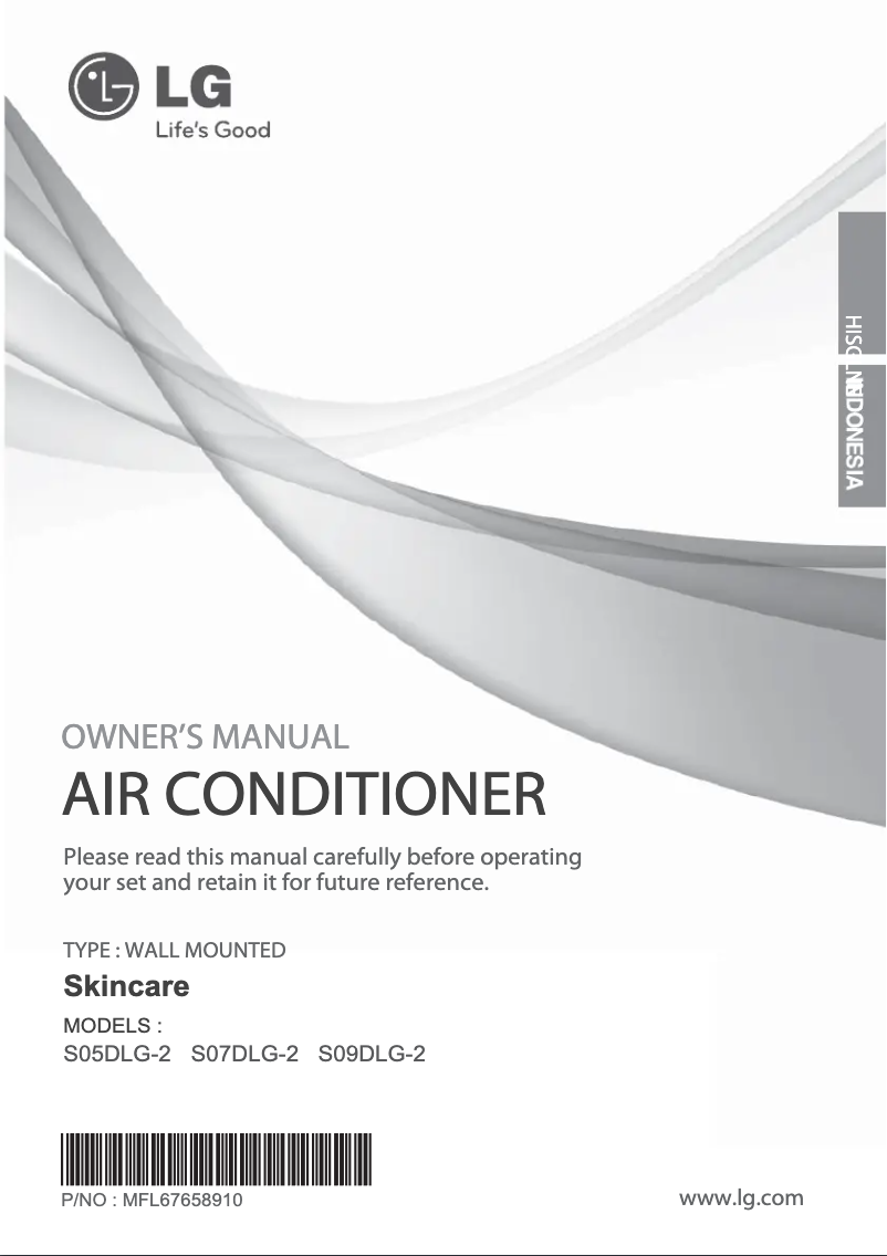 Page 1 de la notice Manuel utilisateur LG SN09DLG-2