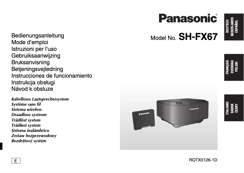 Page 1 de la notice Manuel utilisateur Panasonic SH-FX67