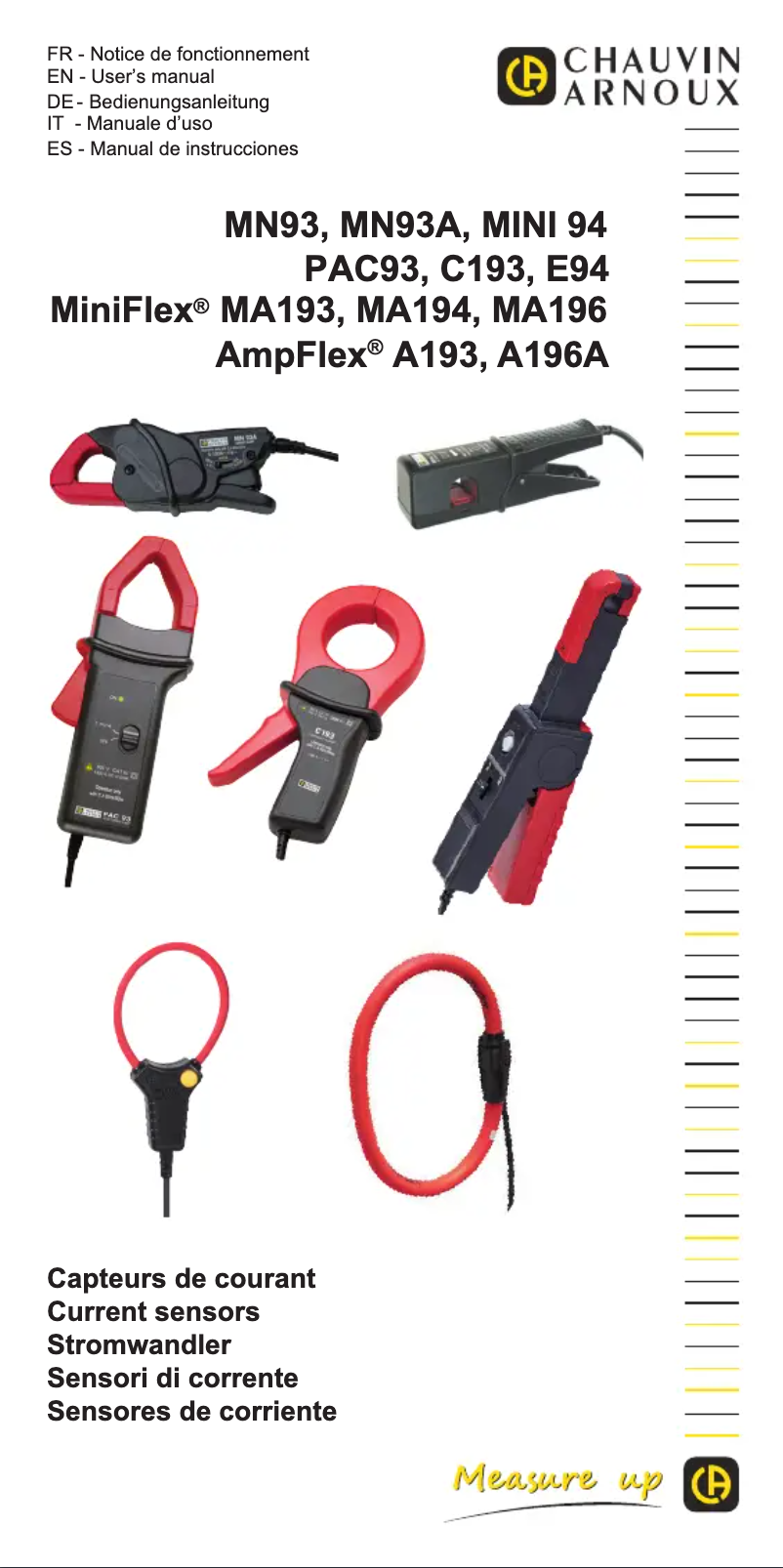 Página 1 del manual Manual de usuario Chauvin Arnoux MiniFlex MA193