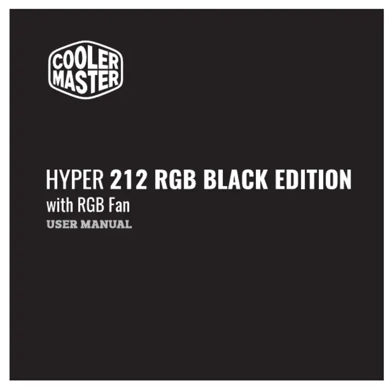 Page n°1 - Manuel utilisateur Cooler Master Hyper 212 Black Edition
