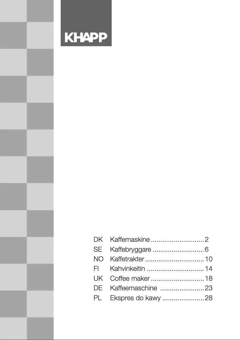 Página 1 del manual Manual de usuario Khapp 15100002