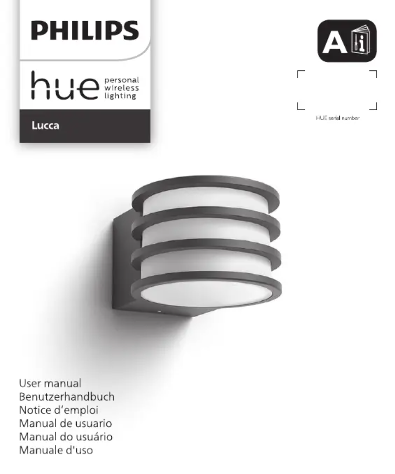 Page 1 de la notice Manuel utilisateur Philips Lucca