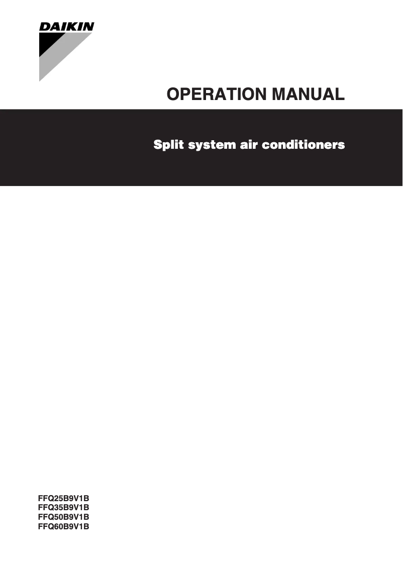 Imagen de la primera página del manual del dispositivo FFQ25B9V1B