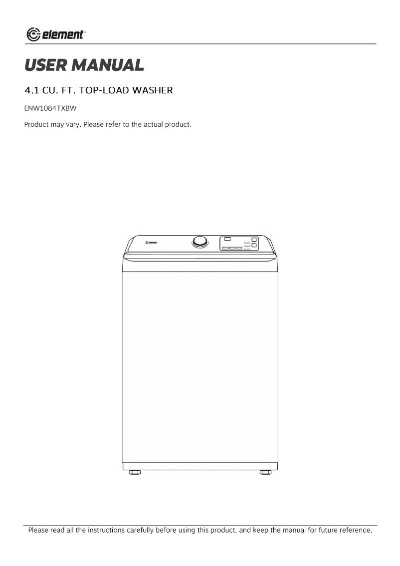 Page 1 de la notice Manuel utilisateur Element ENW1084TXBW