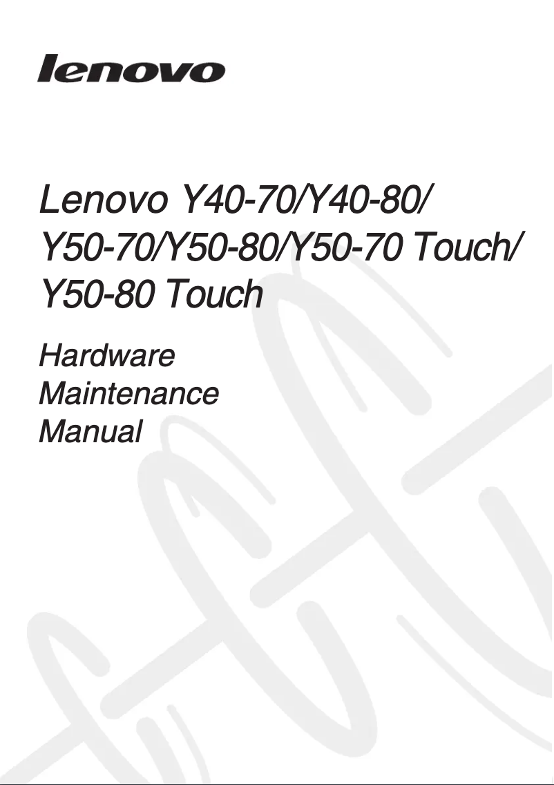 Página 1 del manual Manual de usuario Lenovo IdeaPad Y40-70