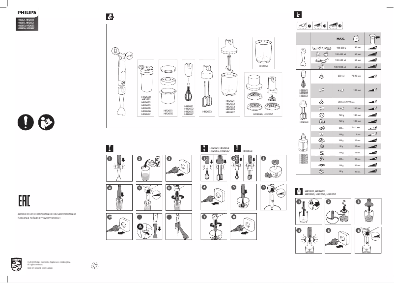 Página 1 del manual Guía de inicio rápido Philips Viva Collection HR2655