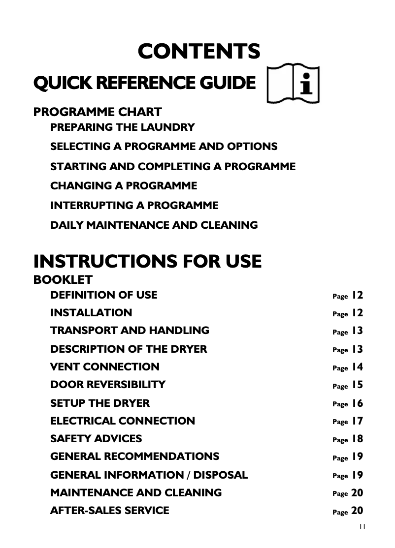 Page 1 de la notice Manuel utilisateur Whirlpool AWZ 8000 PRO
