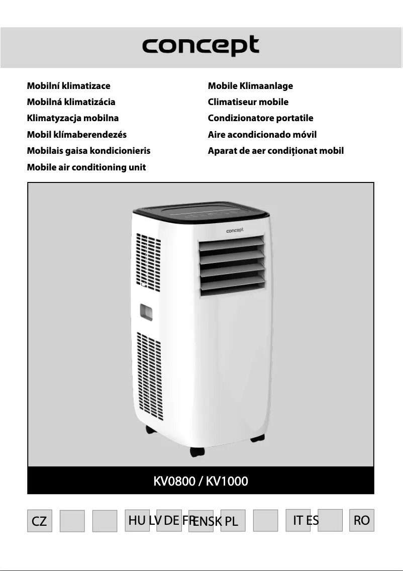 Image de la première page du manuel de l'appareil KV0800