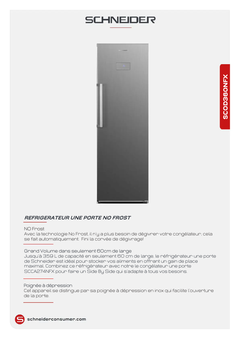 Image de la première page du manuel de l'appareil SCOD360NFX