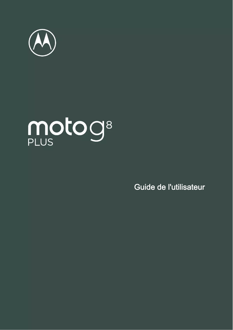 Page 1 de la notice Manuel utilisateur Motorola Moto G8 Plus
