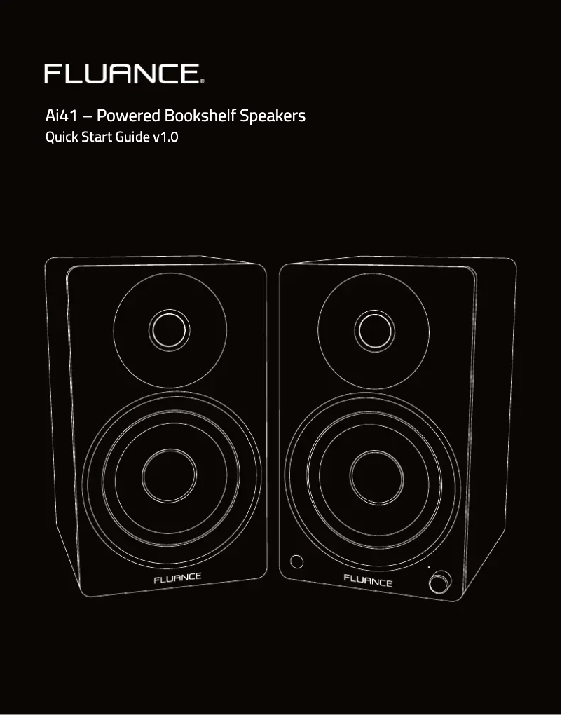 Página 1 del manual Guía de inicio rápido Fluance DB12