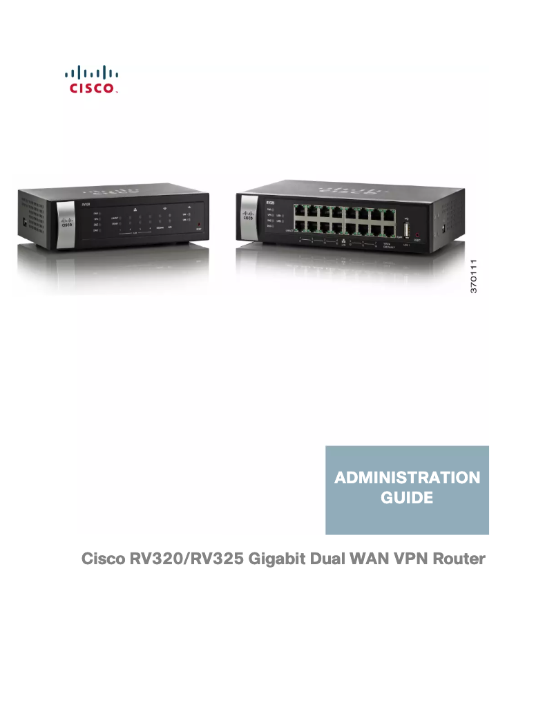 Página 1 del manual Manual de usuario Cisco RV325